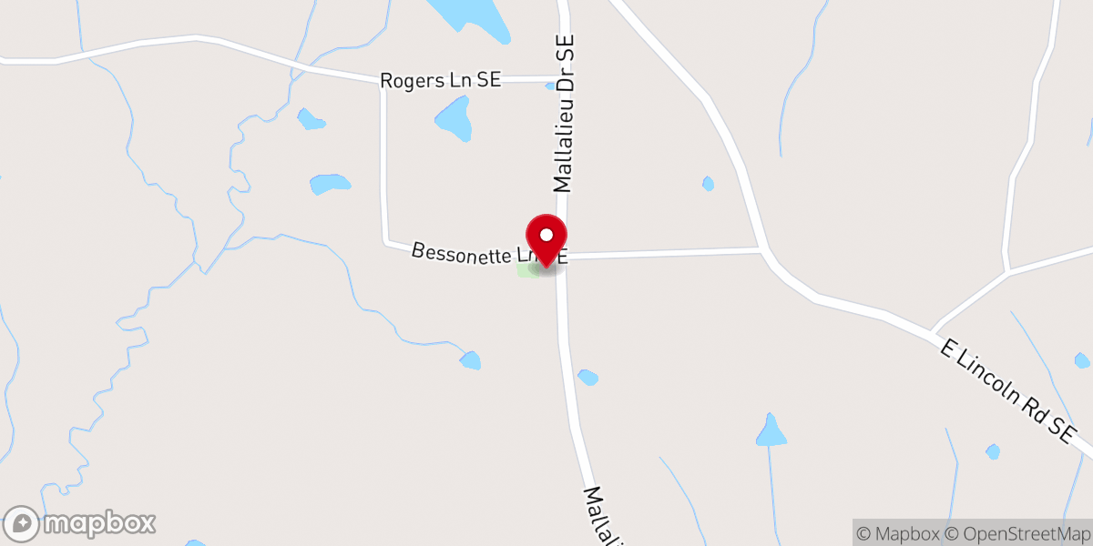 Map showing location of Mallalieu Methodist Church