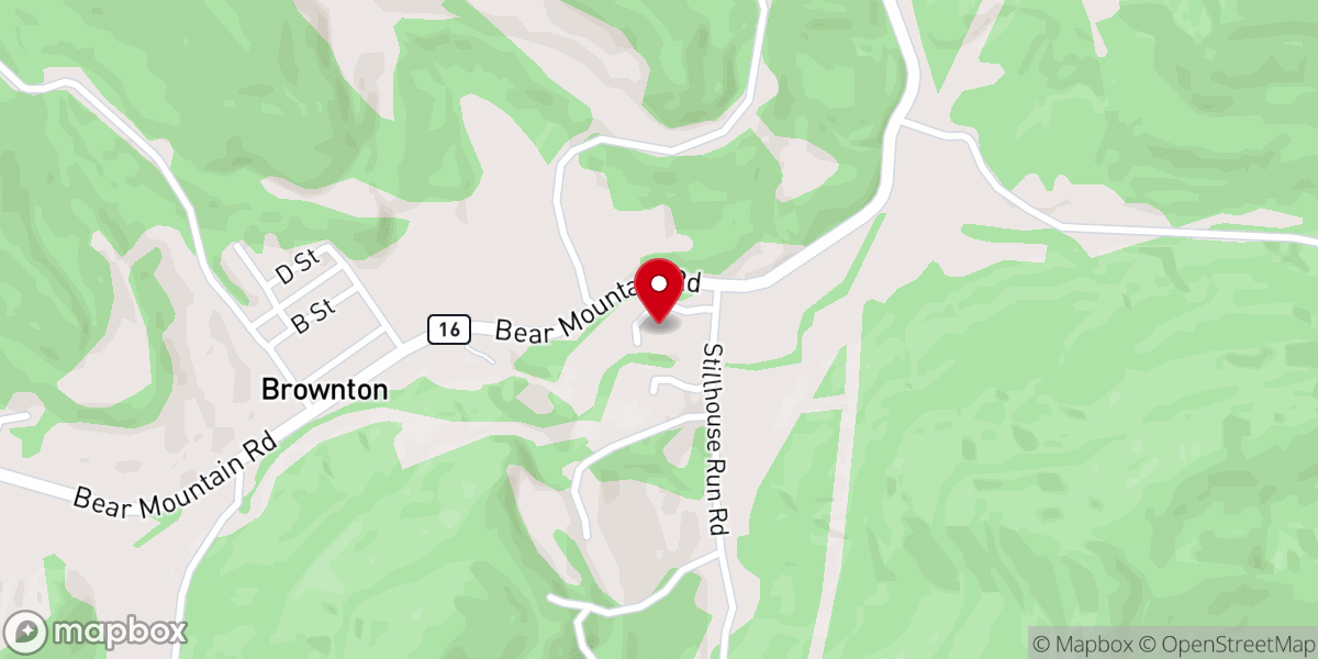 Map showing location of Mount Vernon Baptist Church