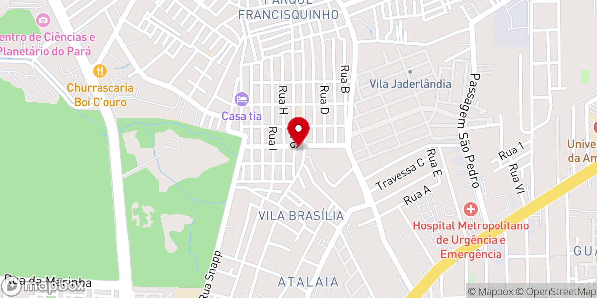 Map showing location of Paróquia Cristo Peregrino