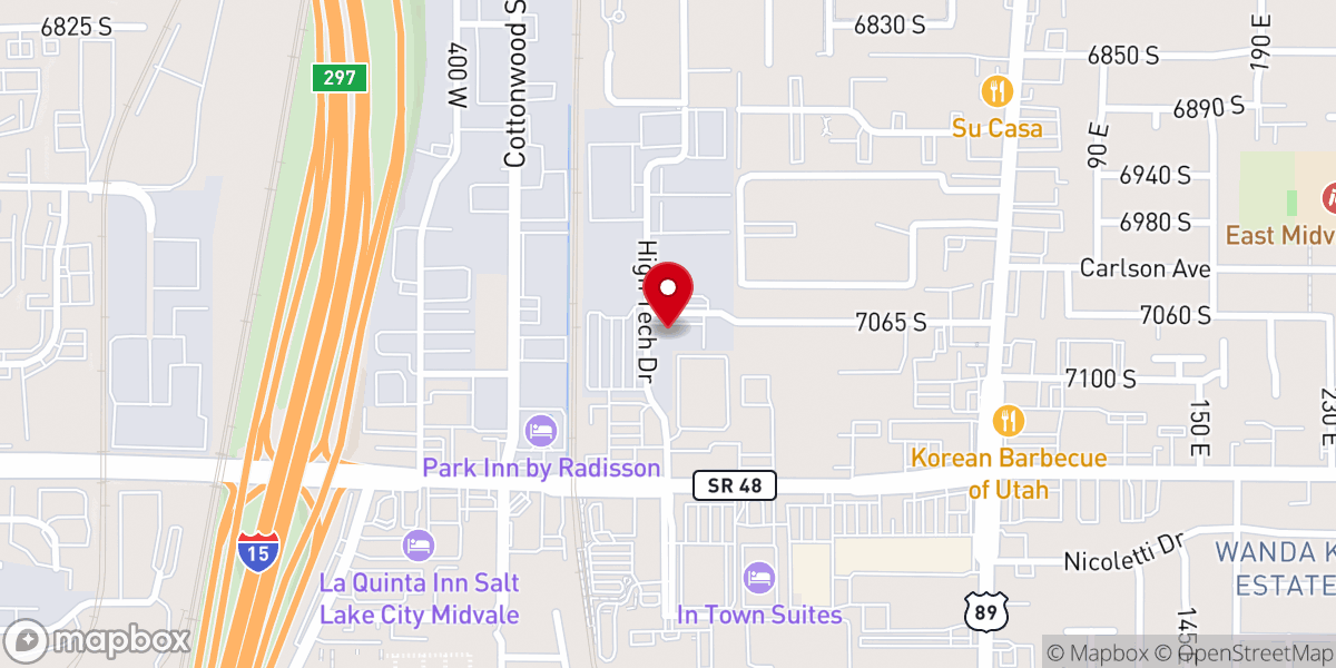 Map showing location of Freedom Valley Church