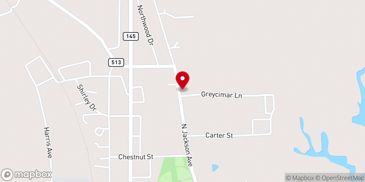 Map showing location of Living Word Church
