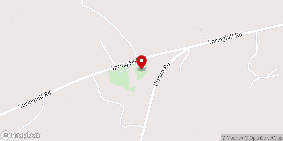 Map showing location of Union Baptist Church of Rembert