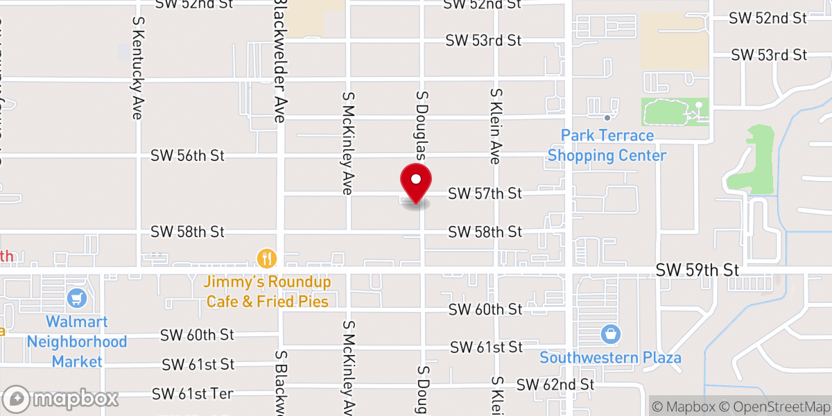 Map showing location of Bible Methodist Church