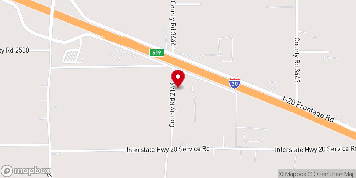 Map showing location of New Frontiers Cowboy Church