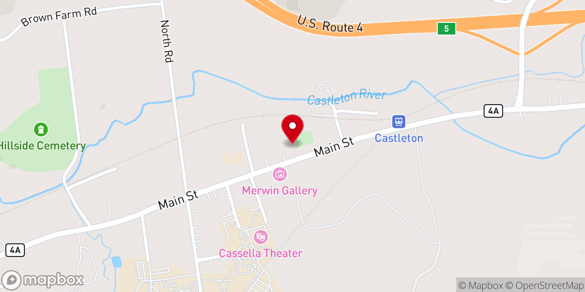 Map showing location of Castleton Cares - Food Pantry