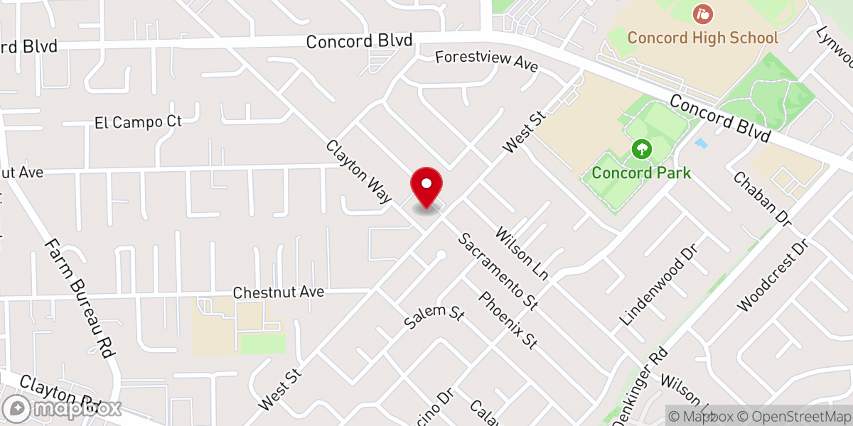 Map showing location of Concord International Seventh-day Adventist Church