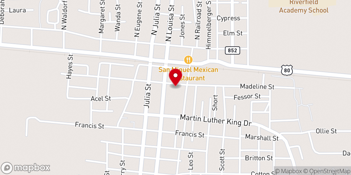 Map showing location of Richland Community Center I