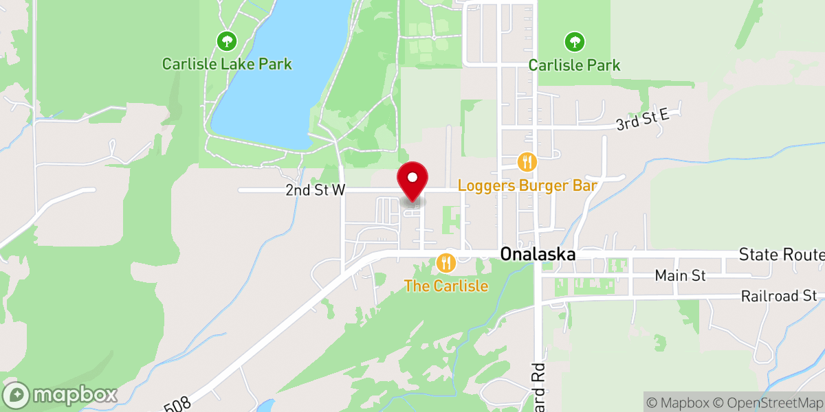 Map showing location of Onalaska Seventh-day Adventist Church
