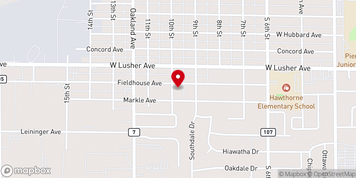 Map showing location of The Historic Canaan Baptist Church