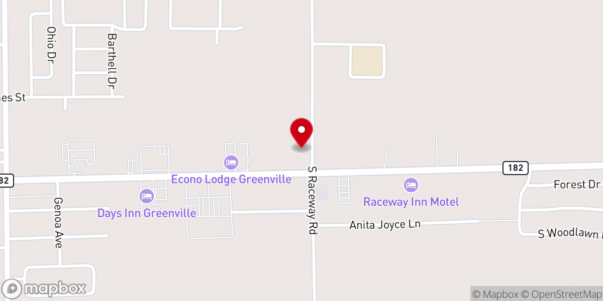 Map showing location of Riverport Baptist Church