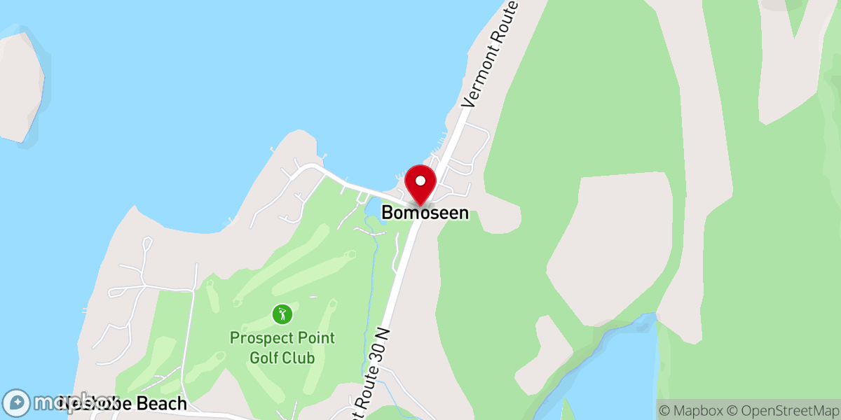 Map showing location of Bomoseen