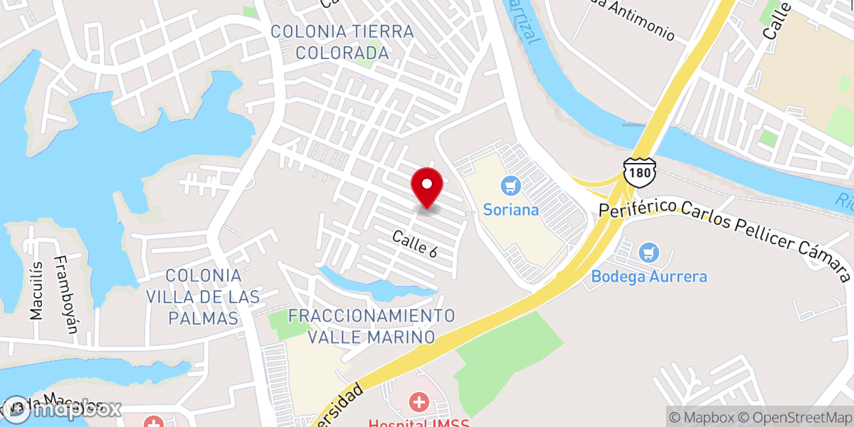 Map showing location of Iglesia Cristiana RENACIMIENTO