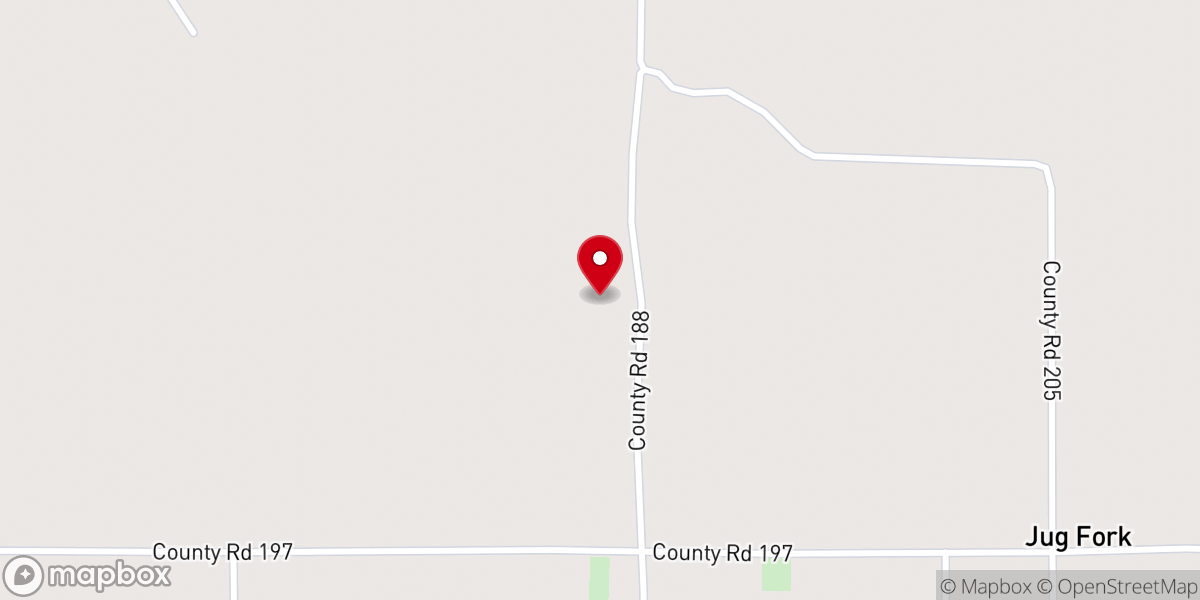 Map showing location of Beech Springs Baptist Church