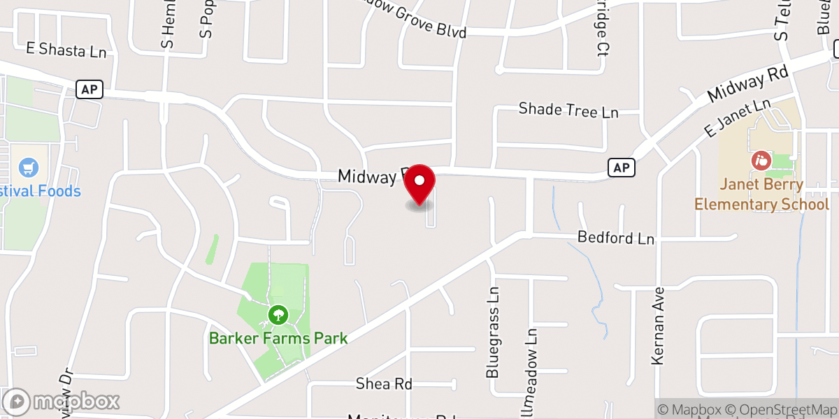 Map showing location of Eternal Love Lutheran Church