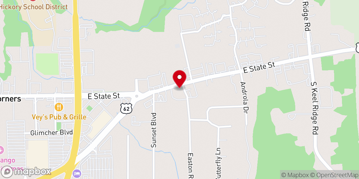 Map showing location of Valley Kitchen Hermitage