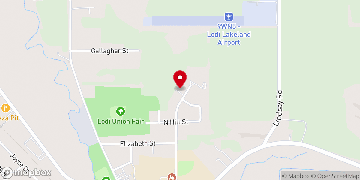 Map showing location of Reach Out Lodi