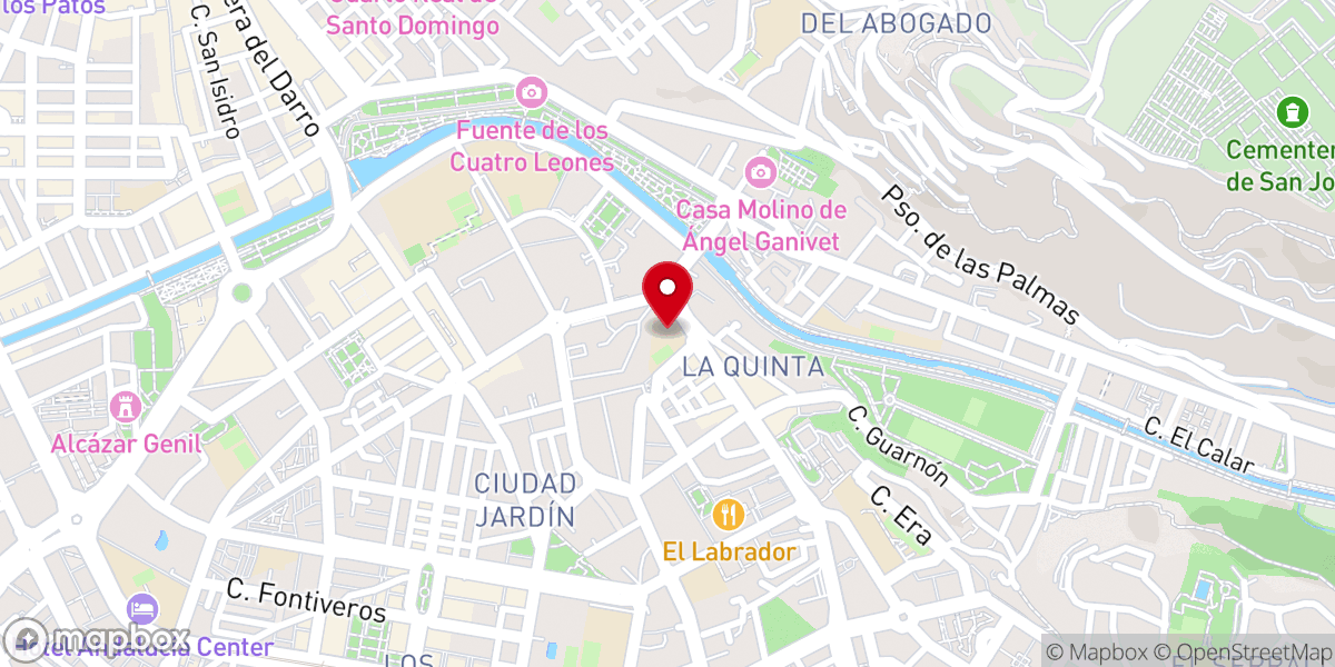 Map showing location of Parroquia de Nuestra Señora de Monserrat de Granada