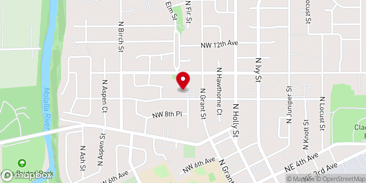 Map showing location of St. Patrick's Community Garden