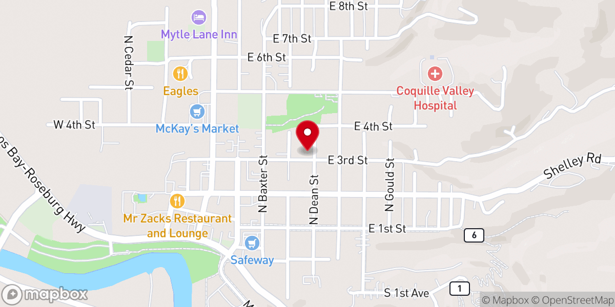 Map showing location of Victory Tabernacle