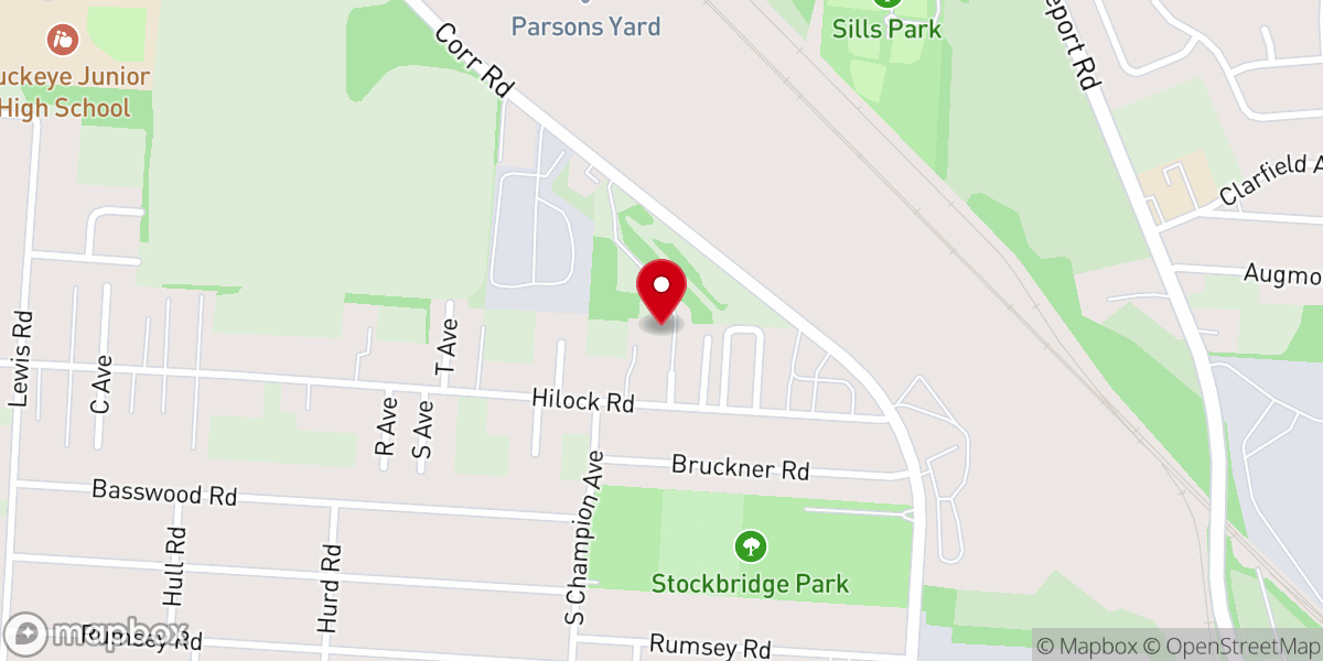 Map showing location of Hilock Fellowship Church