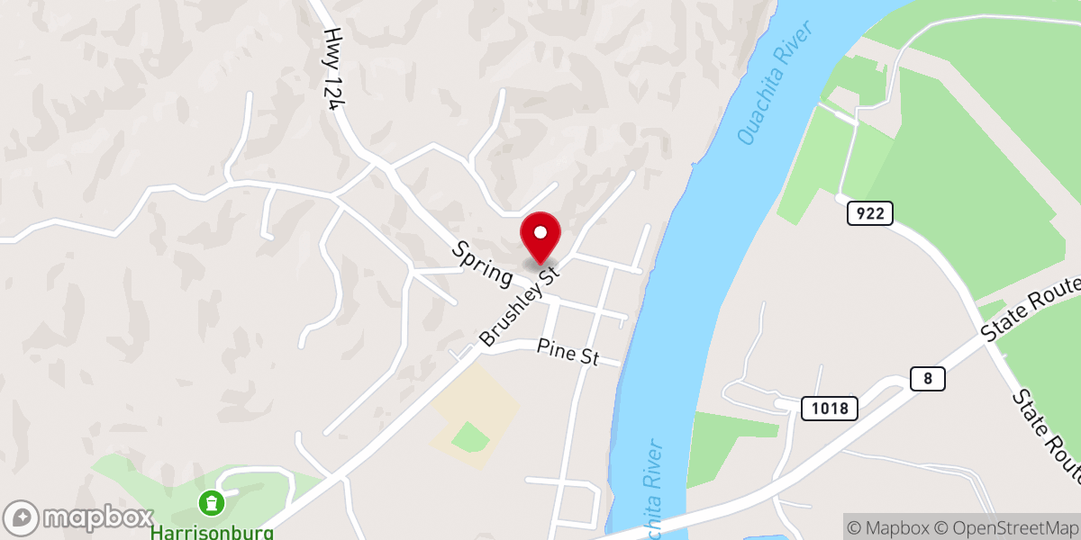 Map showing location of Catahoula Parish School Board