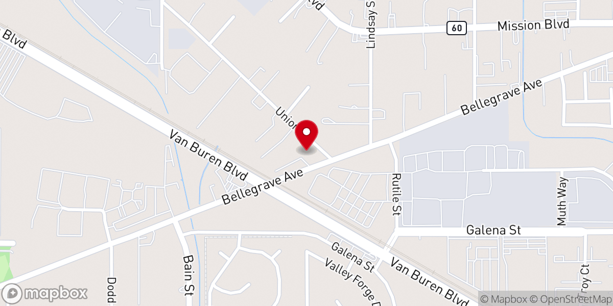 Map showing location of New Light Church of God