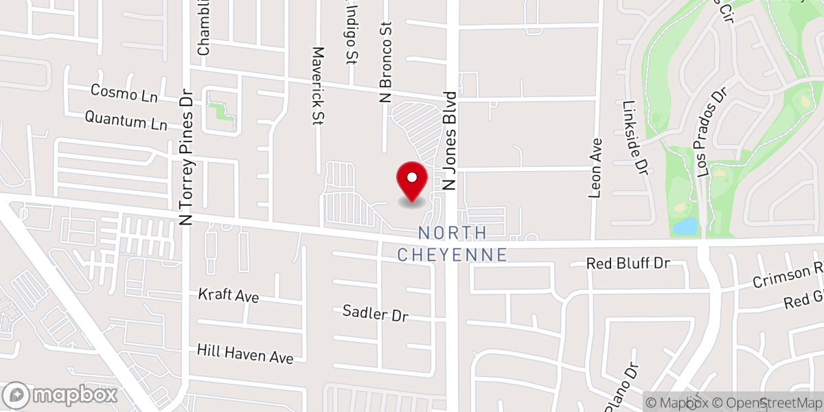 Map showing location of Canyon Ridge Christian Church
