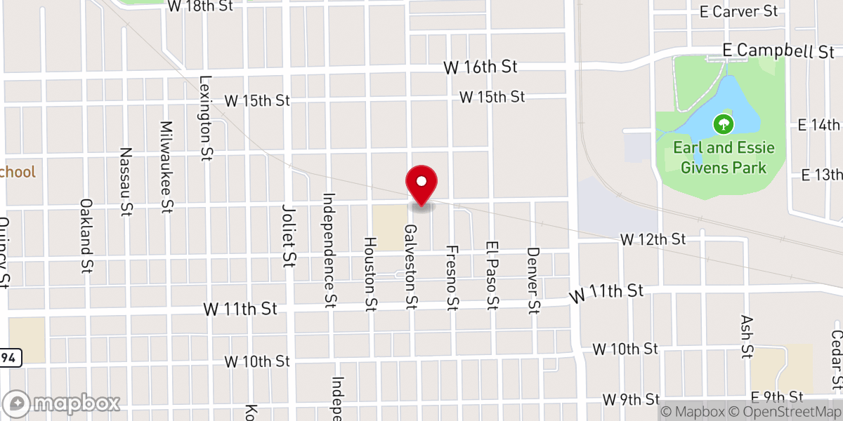 Map showing location of Centro De Gracia Church