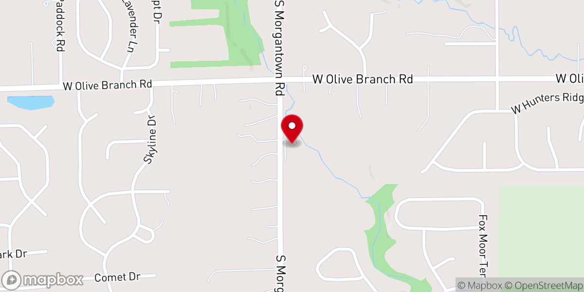 Map showing location of Woodside Community Church