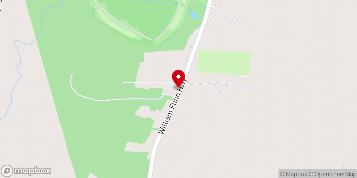 Map showing location of Resurrection Baptist Church