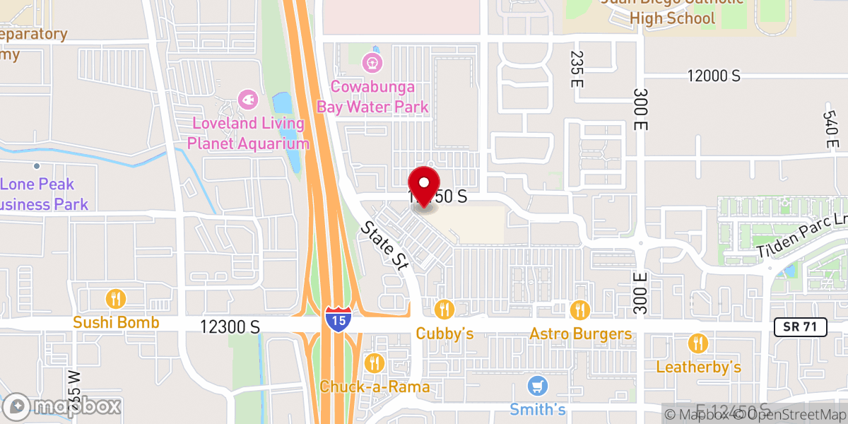 Map showing location of LDS Distribution Center