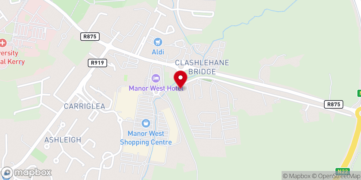 Map showing location of The Bookshelf Tralee