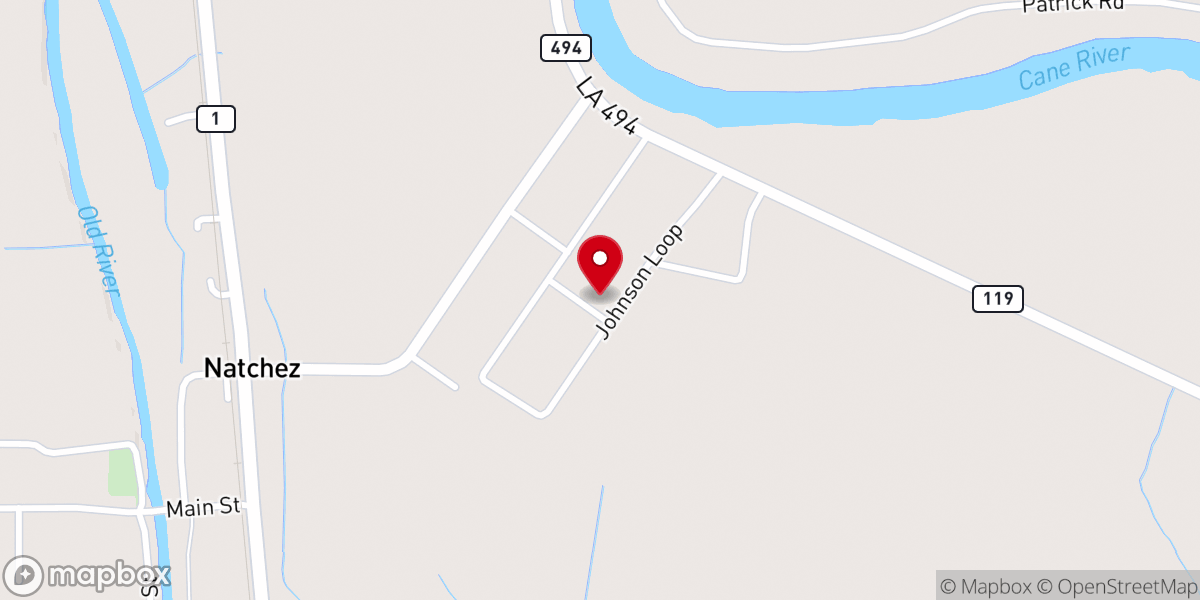 Map showing location of New Birth Baptist Church