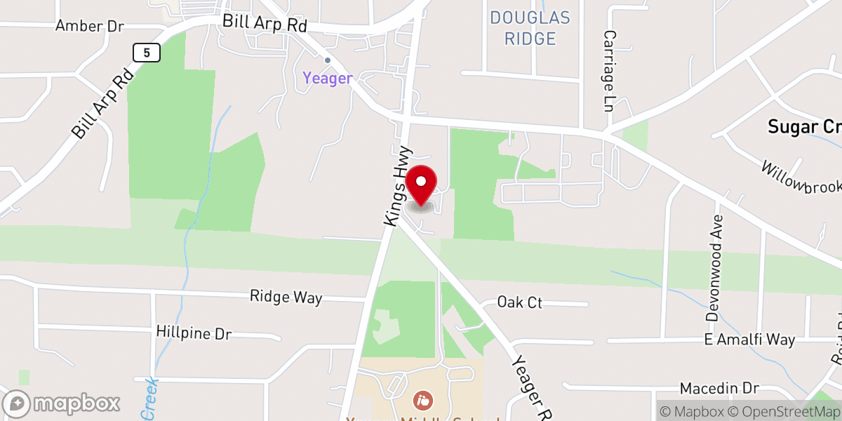 Map showing location of West Metro Church of God