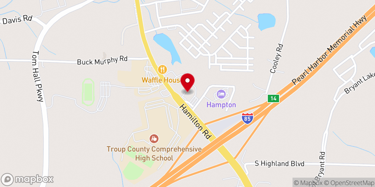 Map showing location of Oakside Church