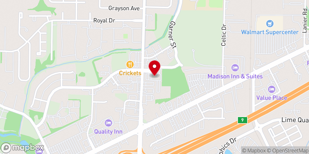 Map showing location of Cornerstone Word of Life Church
