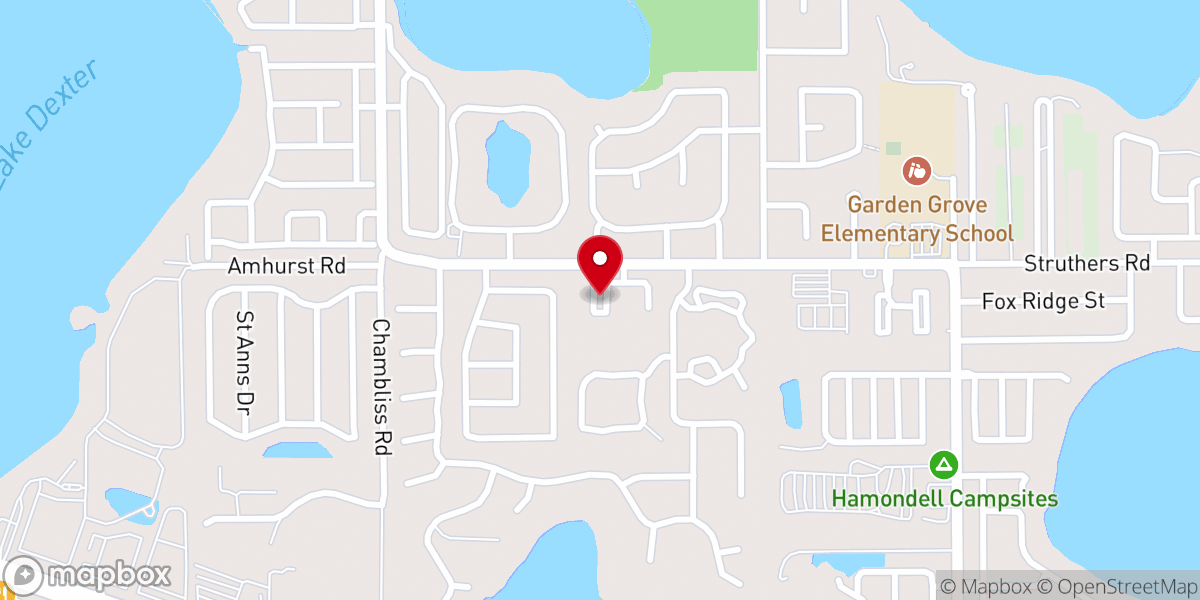 Map showing location of Resurrection Lutheran Church