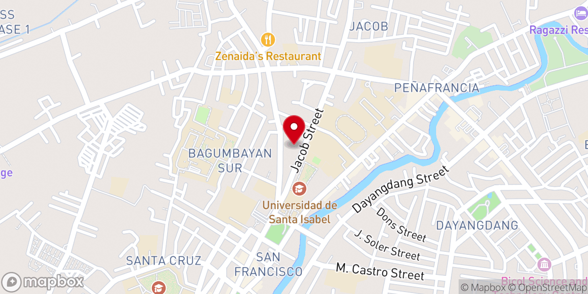 Map showing location of United Evangelical Church