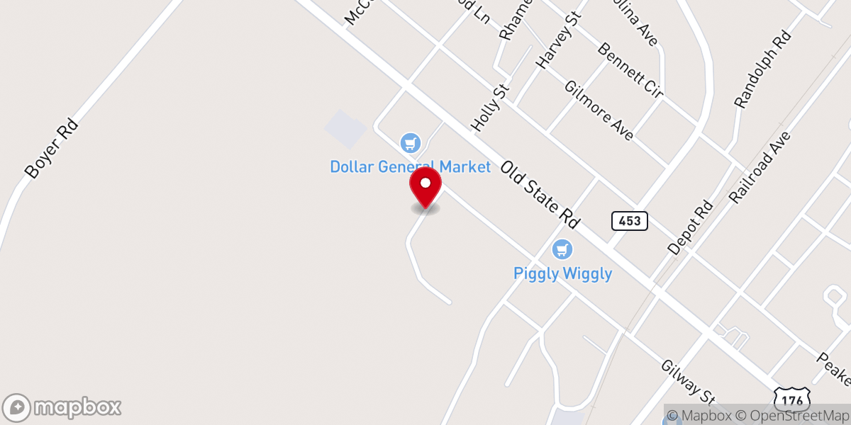 Map showing location of Word of Faith Christian Center -Holly Hill
