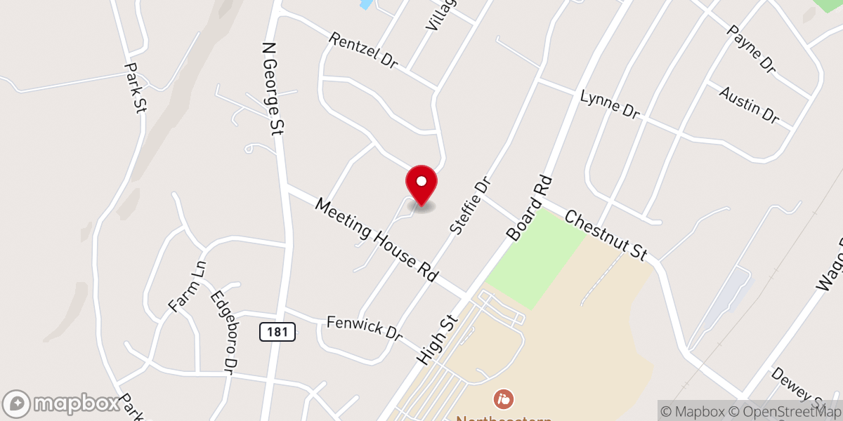 Map showing location of Greater Grace Church