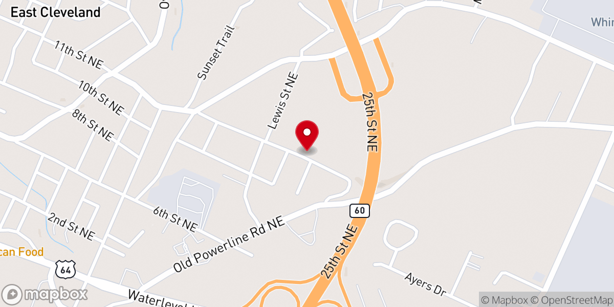 Map showing location of Slavic Church of Cleveland