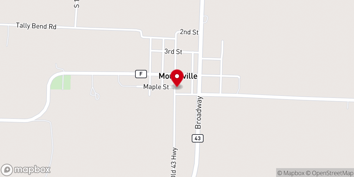 Map showing location of Spoken Word Tabernacle