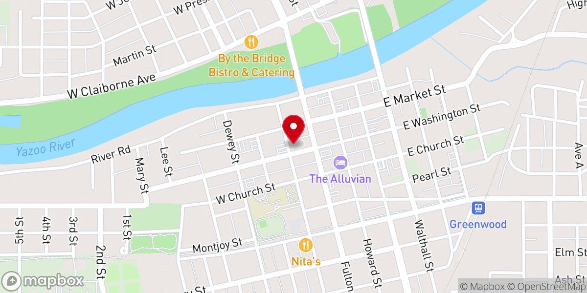 Map showing location of First United Methodist Church