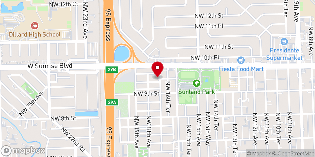 Map showing location of National Church of God