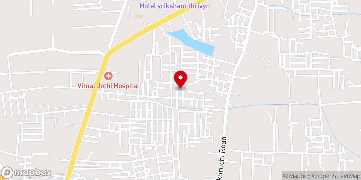 Map showing location of Open Bible Church of God, Viswasapuram