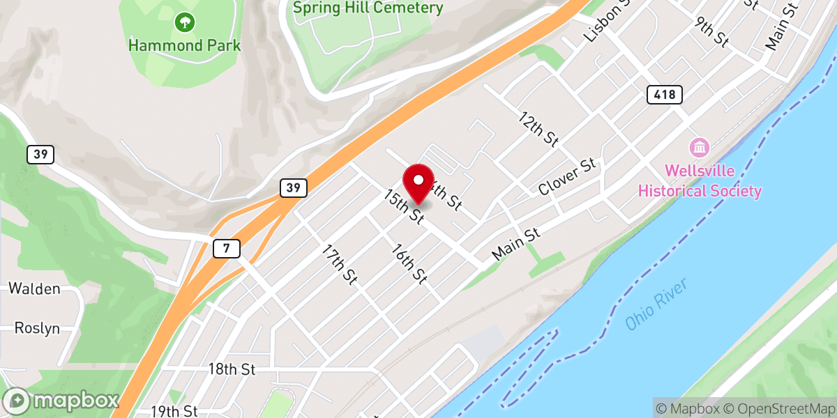Map showing location of Christ Life Church