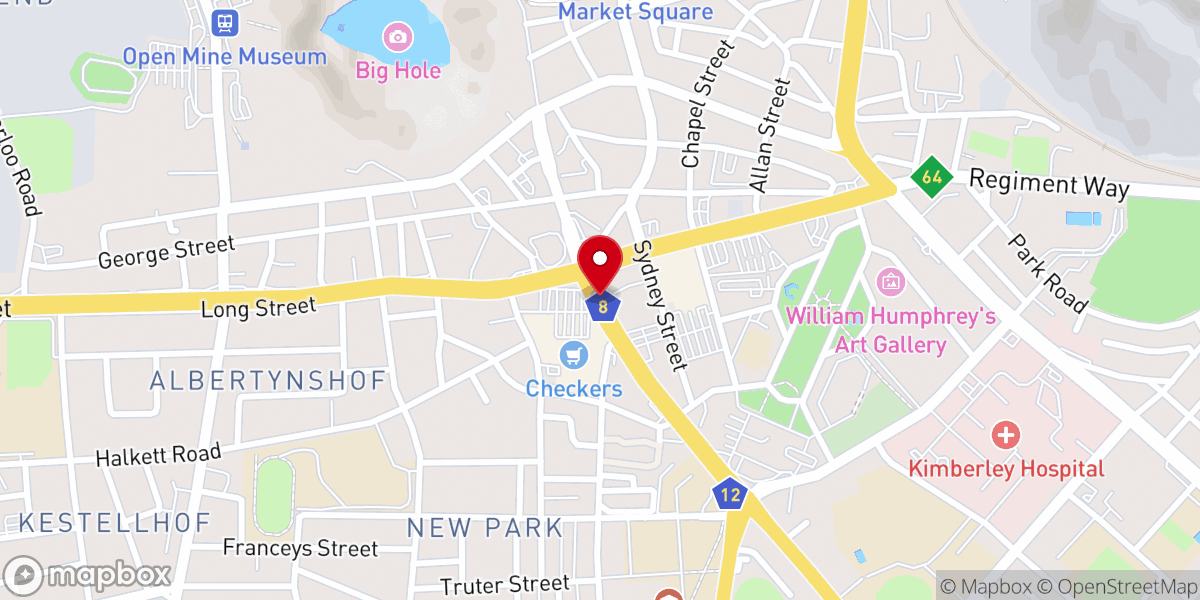 Map showing location of Church Of Christ