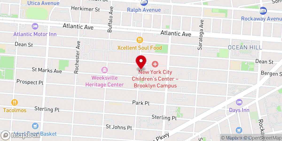 Map showing location of St Marks Church of Christ