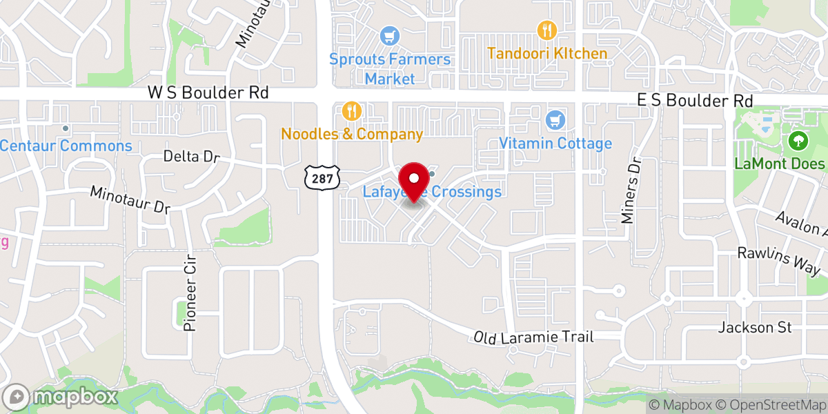 Map showing location of Vista Bible Church