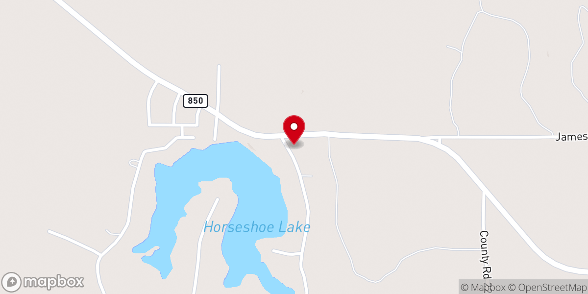 Map showing location of New Zion Baptist Church #2